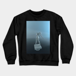 Concrete Woman Statue Space Scifi Crewneck Sweatshirt